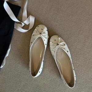 Elegant White Ballet Flats
